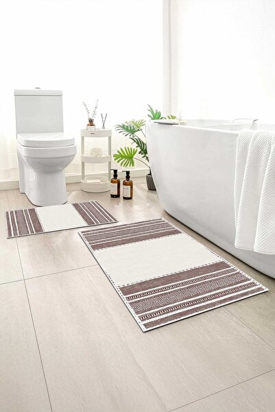 Monnhein 2 buc Covoraș de baie, covor moale de baie, cu bază anti-alunecare, ...