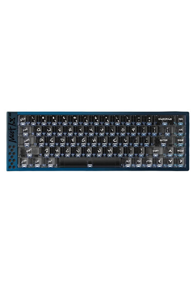 IQUNIX Meet68 Ultra Jewel Blue %65 Omega Manyetik Switch 8K Hz HE RGB İngiliz...