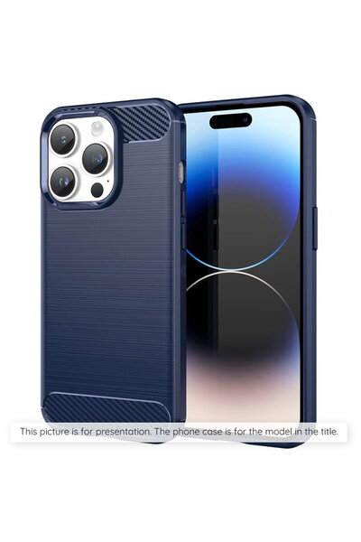 Techsuit Husa pentru Oppo Reno12 F / Oppo Reno12 FS - Carbon Silicone - Blue