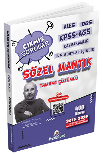 Dizgi Kitap KPSS MEB-AGS ALES DGS Kaymakamlık Sözel Mantık 2015 - 2025 Çıkmış...