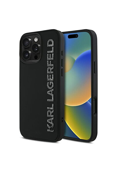 Karl Lagerfeld Husa pentru iPhone 16 Pro - 3D Design (KLHCP16LRBKGVCK) - Rubb...