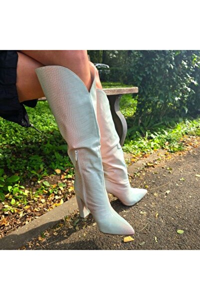 Sofia Store Women's long boots with heels made of eco-leather Betsy