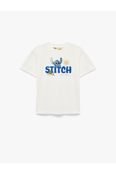 Koton Stitch Printed Short Sleeve Crew Neck Cotton Licensed T-Shirt
