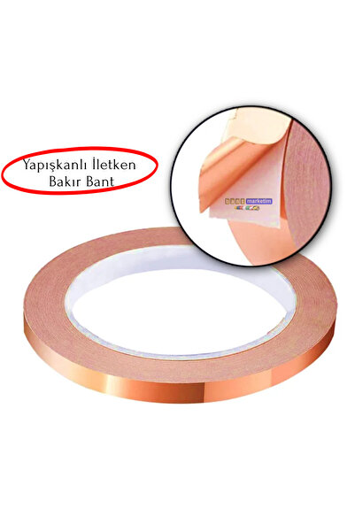 SLCMARKETİM Bakır Folyo İletken Bant 9mmx10mt