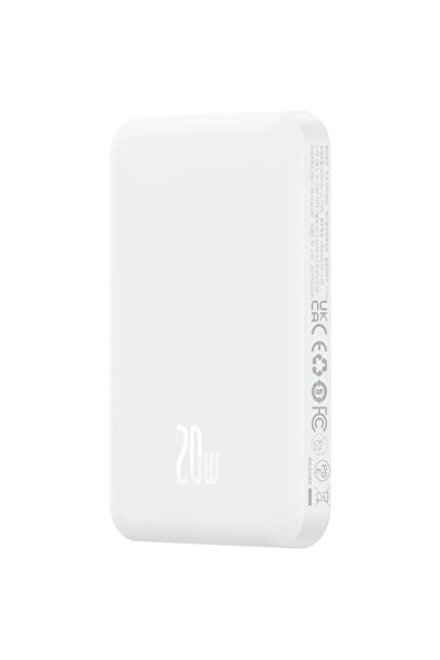 Baseus Magnetic Mini Wireless, 5000 mAh, Fast Charging, 20W, USB-C cable incl...