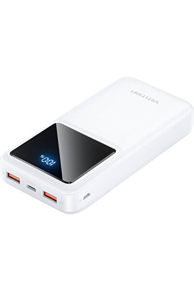 Vention FHLW0, 20000mAh, Micro-USB, USB-C, 2xUSB-A, 22.5W Alb