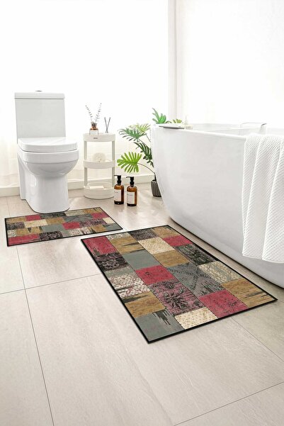 Monnhein 2 buc Covoraș de baie, covor moale de baie, cu bază anti-alunecare, ...