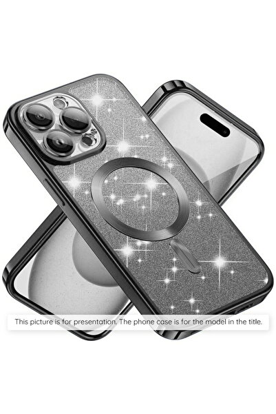 Techsuit Husa pentru Samsung Galaxy S22 5G - Luxury Glitter MagSafe - Black