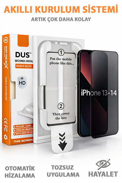 Tech&bello accessories واقي شاشة آيفون 13 - 14 غوست سهل التركيب مضاد للكهرباء...