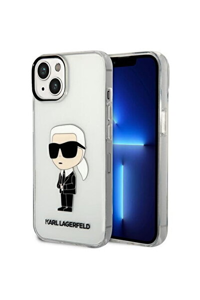 Karl Lagerfeld HusДѓ Ikonik (IML) pentru iPhone 14 Plus / 15 Plus, Transparent