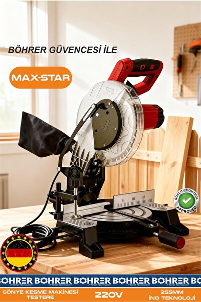 BÖHRER ELEKTRİKLİ GÖNYE KESME MAKİNESİ 45 DERECE YATAY AÇILI - 255MM TESTERE ...