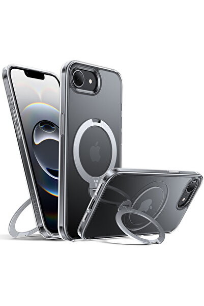 TORRAS Husa pentru iPhone 16e - Ostand Spin Series - Clear