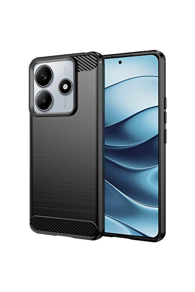 Techsuit pentru Xiaomi Redmi Note 14 5G - Carbon Silicone - Black