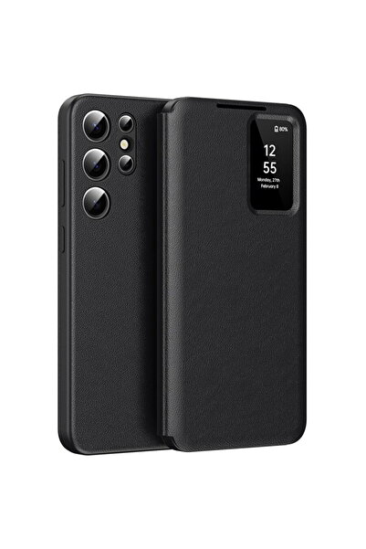Techsuit Husă pentru Samsung Galaxy S25 Ultra - Seria SmartView - Negru