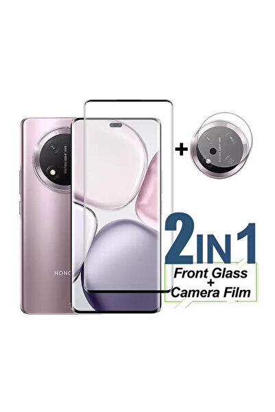 Generic 2 in 1 For Honor X9c Glass Screen Protector Protective and Camera Len...