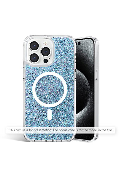 Techsuit Husa pentru Xiaomi Redmi Note 13 Pro+ 5G - Sparkly Glitter - Blue