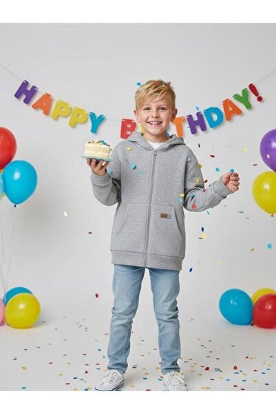 Zekids سترة قطنية للأطفال بغطاء رأس أساسية