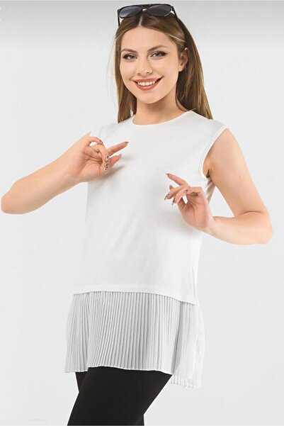 ÇALIŞKAN MODA Plissed Sleeveless Combed Cotton Underwear [80 cm Medium, the P...