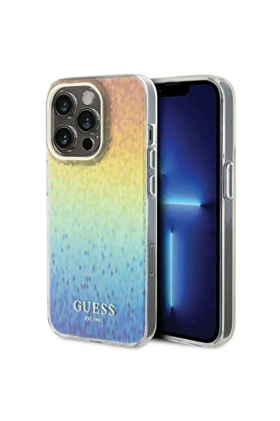 Guess Carcasă rigidă IML Fațetate Oglindă Disco Iridescent pentru iPhone 15 P...