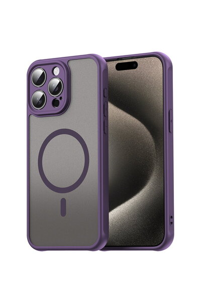 Techsuit Husa pentru iPhone 15 Pro Max - HaloFrost II MagSafe - Purple