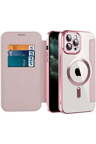 Techsuit Husă tip carte SmartMag, iPhone 11 Pro Max, Roz