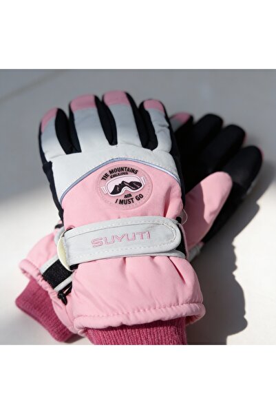 Suyutti Kadın Kar - Kayak Eldiveni I Su Geçirmez - Sıcak Tutan Kumaş I Reflek...