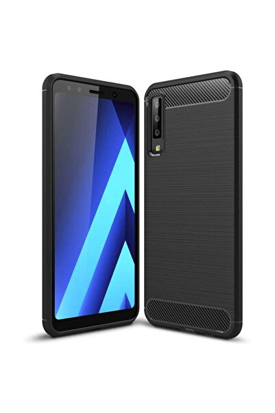 Techsuit Husă pentru Samsung Galaxy A7 2018 - Silicon Carbon - Negru