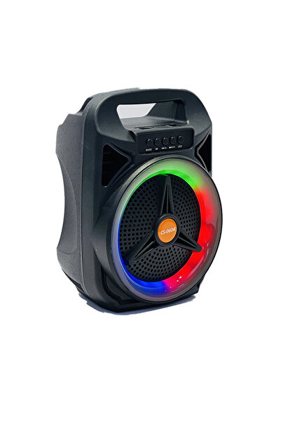 TodayShop Portable Bluetooth Speaker 6.5 Inch with RGB Lights - CS-0604 Multi...