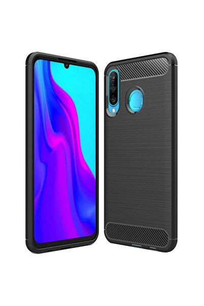 Techsuit Husa pentru Huawei P30 Lite / P30 lite New Edition - Carbon Silicone...