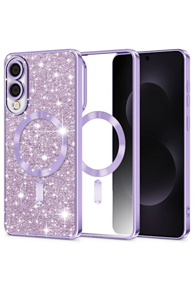 Techsuit Husa pentru Samsung Galaxy S25 Edge - Luxury Glitter MagSafe - Light...