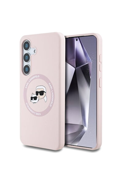 Karl Lagerfeld Husa pentru Samsung Galaxy S25 - Silicone Double Heads (KLHMS2...