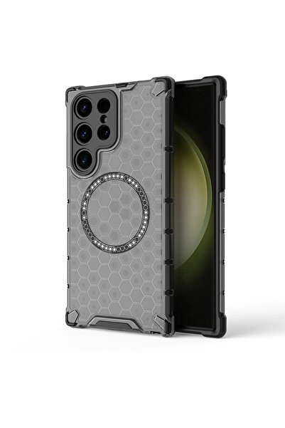 Techsuit Husă pentru Samsung Galaxy S24 Ultra - HoneyComb Shield MagSafe - Negru