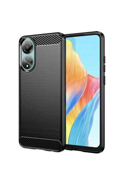 Techsuit Husa pentru Oppo A78 4G - Carbon Silicone - Black