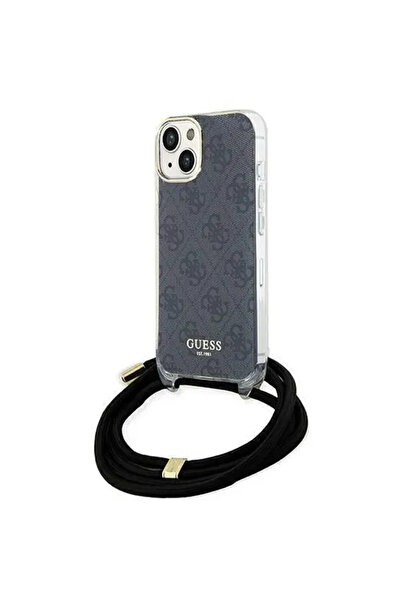 Guess Husă rigidă pentru iPhone 15 (6.1) cu imprimeu 4G și cablu Crossbody - ...