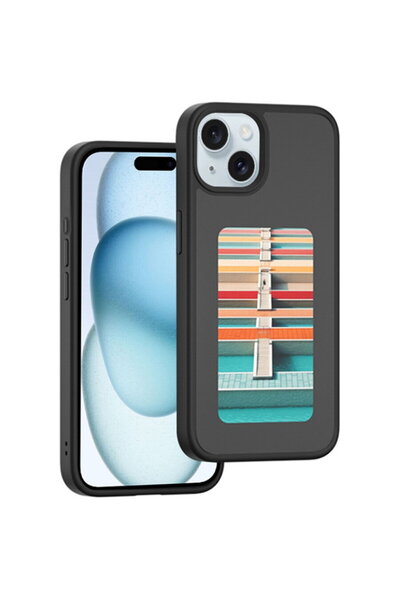 Techsuit Husa pentru iPhone 15 - SmartScreen NFC - Black