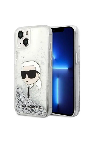 Karl Lagerfeld KLHCP14MLNKHCH Carcasă rigidă argintie/argintie pentru iPhone ...
