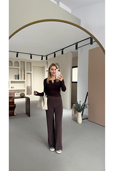 Sezgi Tekin Premium Series Coffee Modal Pants