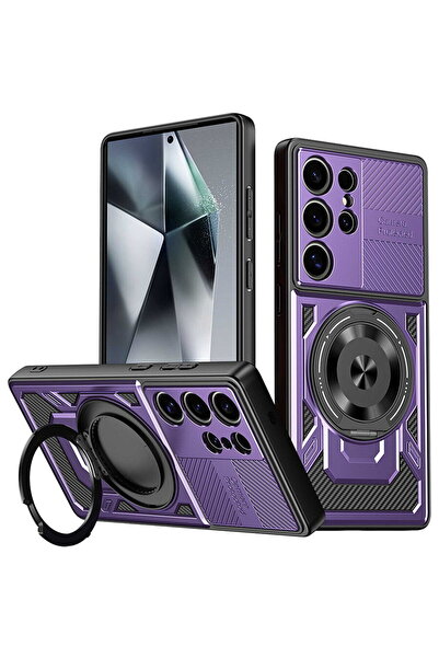 Techsuit Husa pentru Samsung Galaxy A36 5G / A56 5G - RuggedCam - Purple