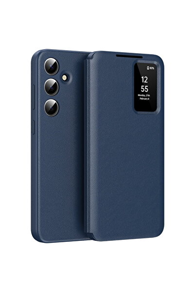 Techsuit Husă pentru Samsung Galaxy A55 5G - SmartView Series - Albastră