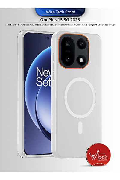 Wtech OnePlus 15 5G 2025 Hybrid Translucent Magsafe With Raised Camera Lips E...