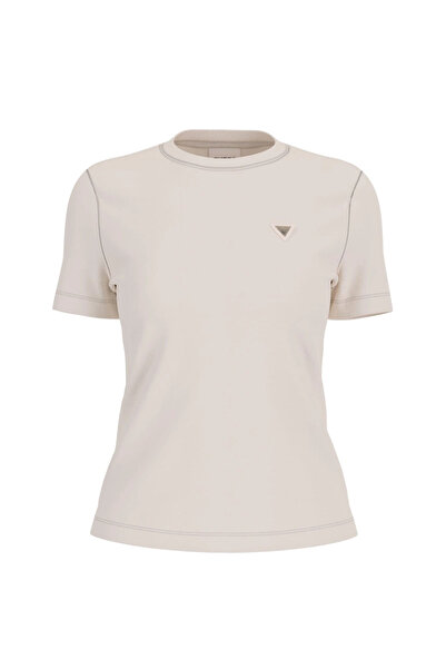 Guess Sonia Crew Neck Short Sleeve Women's White T-Shirt V6Ri17Kd741-G1O6