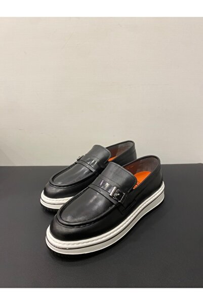 LUCIANO BELLINI حذاء كلاسيكي من الجلد الطبيعي للرجال