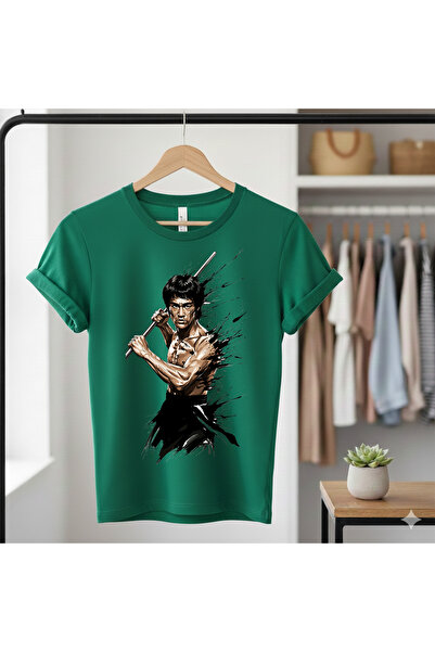 MAGORS Bruce Lee Printed 100% Cotton Short Sleeve Regular Fit T-Shirt