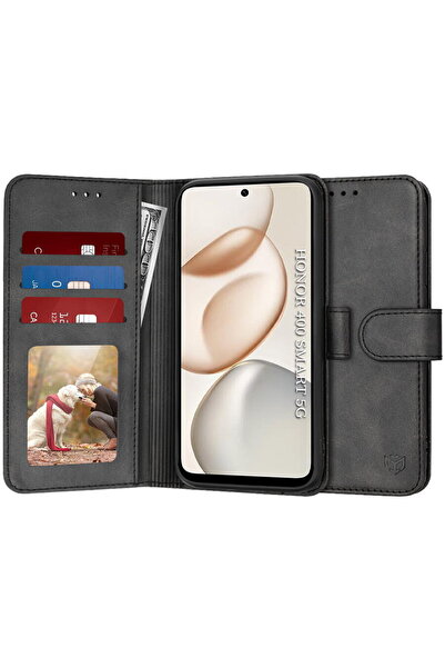Techsuit Husa pentru Honor 400 Smart / X7d 4G - Diary Book - Black