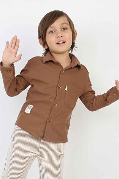 buğrahayalin Boy's Pocketed Waffle Fabric Stretch Fabric Comfortable Stylish ...