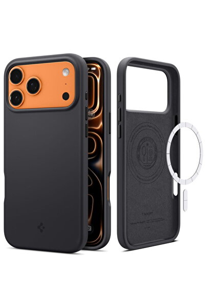 Spigen SILICONE FIT MAG MAGSAFE IPHONE 17 PRO BLACK