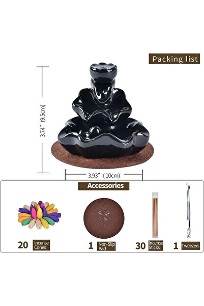 genric Handmade Waterfall Backflow Incense Burner