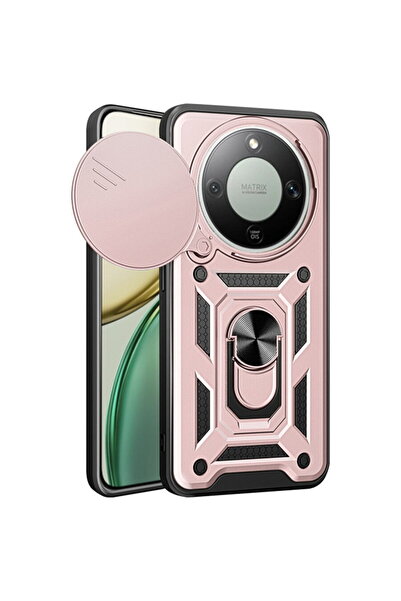 Techsuit Husă pentru Honor Magic8 Lite - Seria CamShield - Rose Gold
