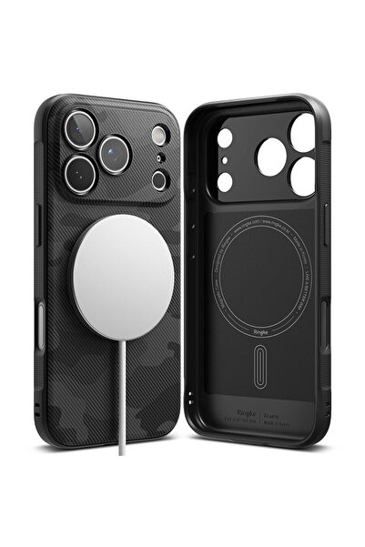 Ringke Husa pentru iPhone 17 Pro - Onyx MagSafe - Camo Black