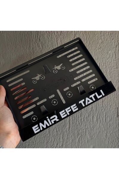 İzmir Kişiye Özel Pleksi Motor Plakalık – İsimli / Özel Tasarım